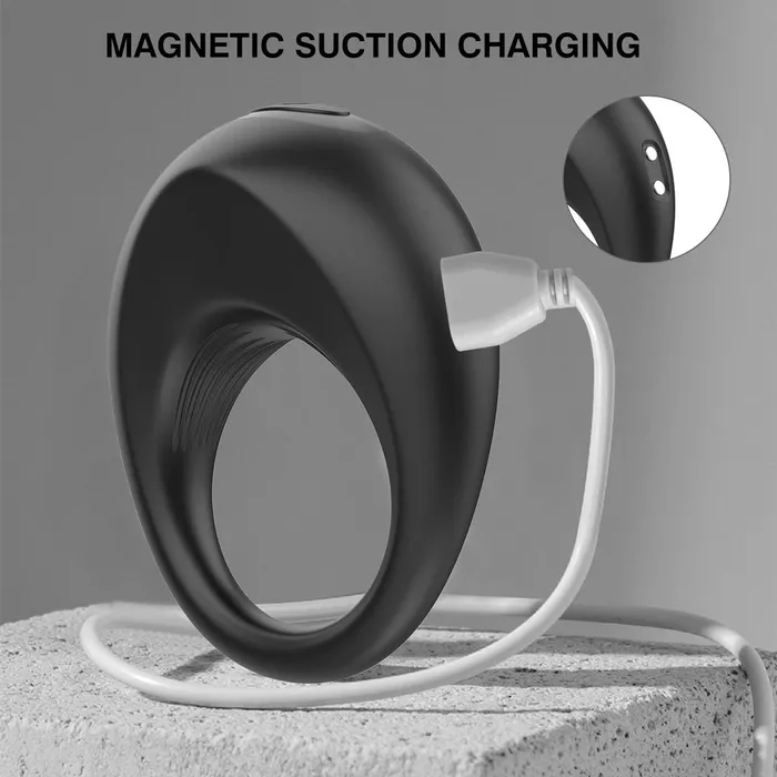 Male Sex Toys Winyi Alan Remote Control Cock Ring Black Winyi