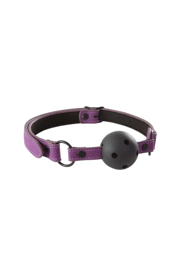 NS Novelties NS Novelties Lust Ball Gag Purple Vibrators