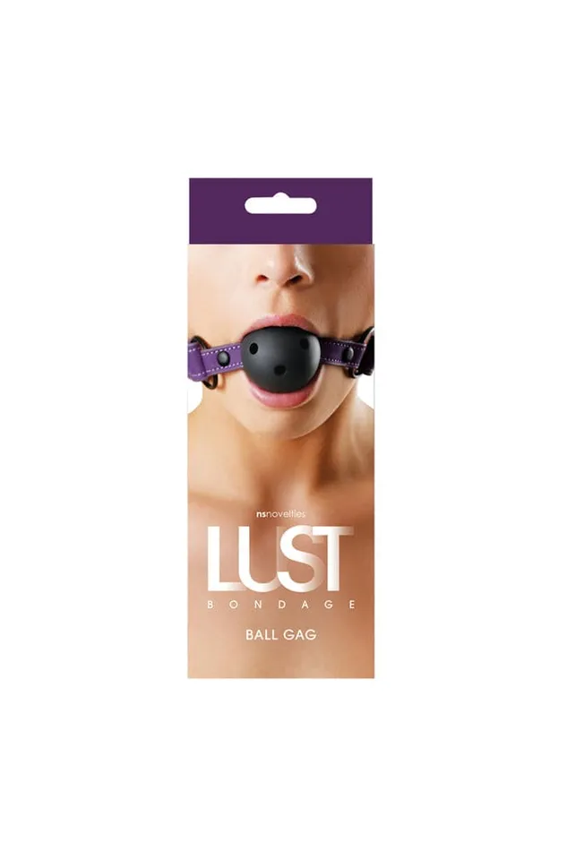NS Novelties NS Novelties Lust Ball Gag Purple Vibrators