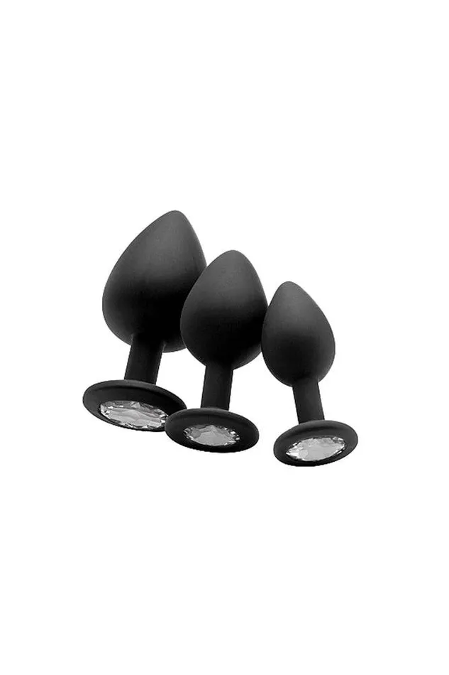Ouch by Shots Toys Diamond Butt Plug Assorted Colors Sizes Shots Toys Anal