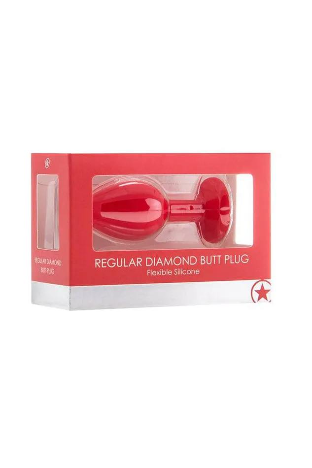 Ouch by Shots Toys Diamond Butt Plug Assorted Colors Sizes Shots Toys Anal