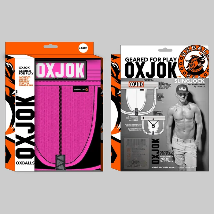 OXJOK Slingjock Jockstrap Pink Sky OXBALLS Vibrators