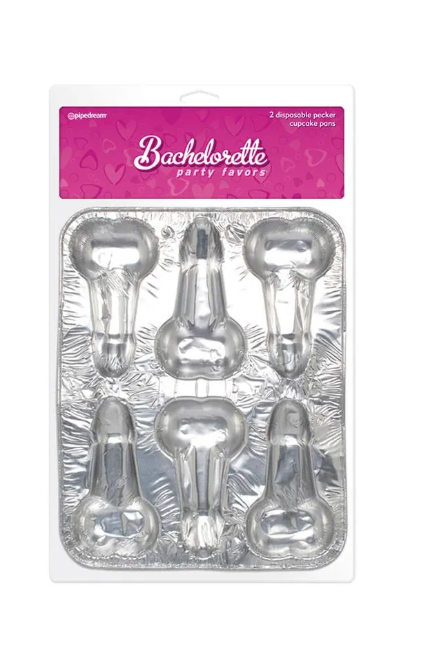 Pipedream Enhancers Pipedream Bachelorette Party Favors Disposable Pecker Cupcake Pan 2 Pack Pipedream Enhancers Pipedream Bachelorette Party Favors Disposable Pecker Cupcake Pan 2 Pack