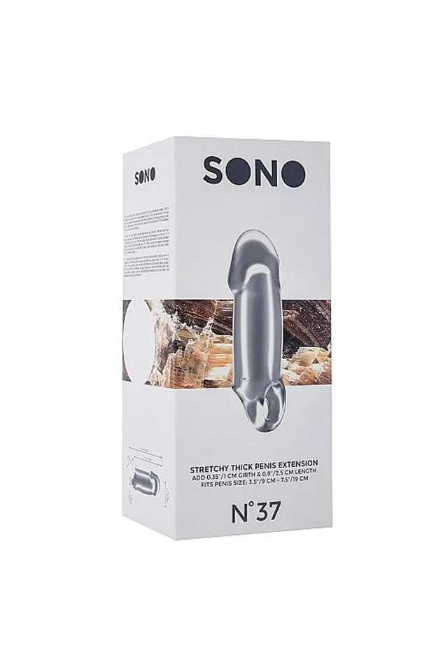 Shots Toys Shots Toys Sono No37 Thick Penis Extension Clear Male Sex Toys
