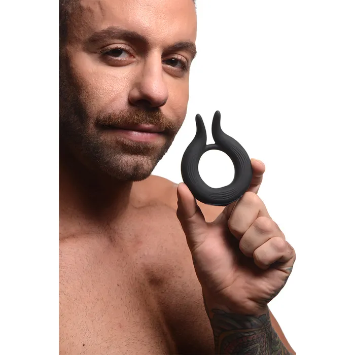 10X Dual Stim Silicone Cock Ring Trinity Men Male Sex Toys