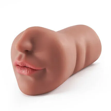 AcmeJoy 63Inch Tanned Mouth Blowjob Male Masturbator Stroker Male Sex Toys