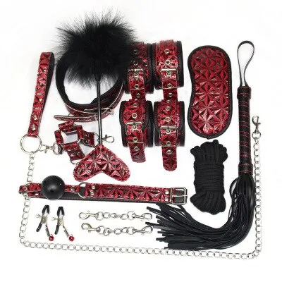 Couples LAZADASEXTOYS 10 pices Sexy en cuir en peluche Couples alternatifs flirter produits pour adultes BDSM Sex Toys pour femmes fouet menottes Sexs Shop Couples LAZADASEXTOYS 10 pices Sexy en cuir en peluche Couples alternatifs flirter produits pour adultes BDSM Sex Toys pour femmes fouet menottes Sexs Shop