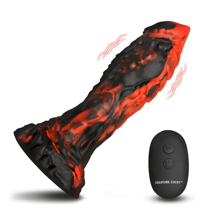 Creature Cocks Female Sex Toys Inferno Cock Vibrating Silicone Dildo