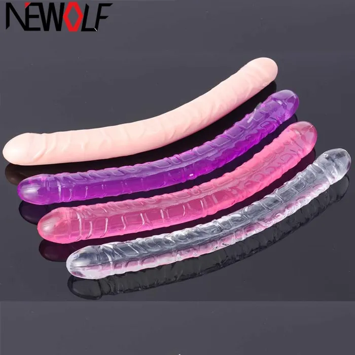 LAZADASEXTOYS Male Sex Toys 33 Cm Penis Translucent Lesbian Long Double Dildo Soft Cock Vagina Soft Anal Masturbator Women Dildo Gay Sex Toy For Couple Q202 LAZADASEXTOYS Male Sex Toys 33 Cm Penis Translucent Lesbian Long Double Dildo Soft Cock Vagina Soft Anal Masturbator Women Dildo Gay Sex Toy For Couple Q202