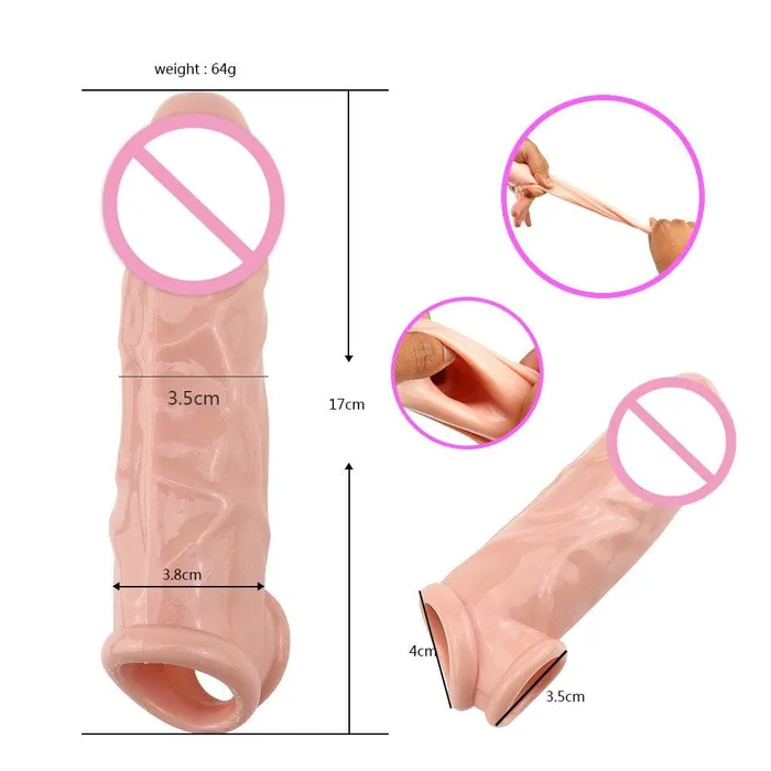 Lovegasm Male Sex Toys Impotence Buster Girthy Penis Sleeve Cock Extension