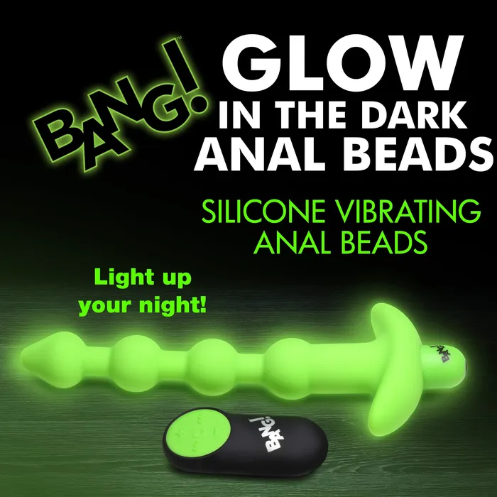 Male Sex Toys Bang GlowintheDark Silicone Anal Beads