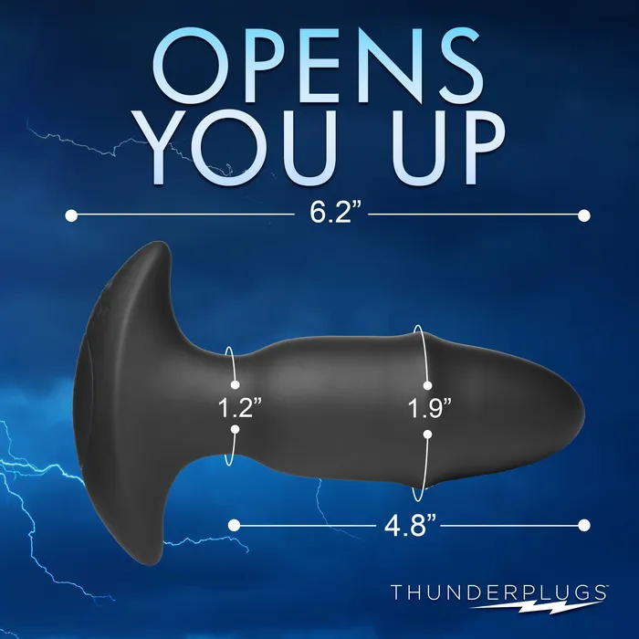 Male Sex Toys Thunderplugs 10X Sliding Ring Silicone Missile Plug with Remote
