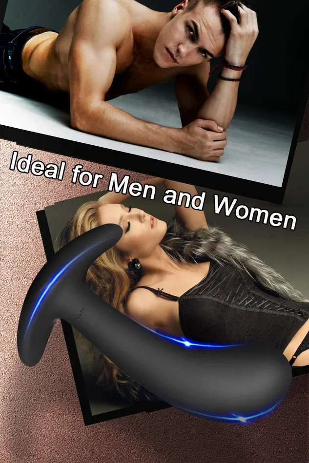 3 Sizes Wearable Anal Plugs Training Set with Flared Base Curved Shaft YOSPOSS Anal