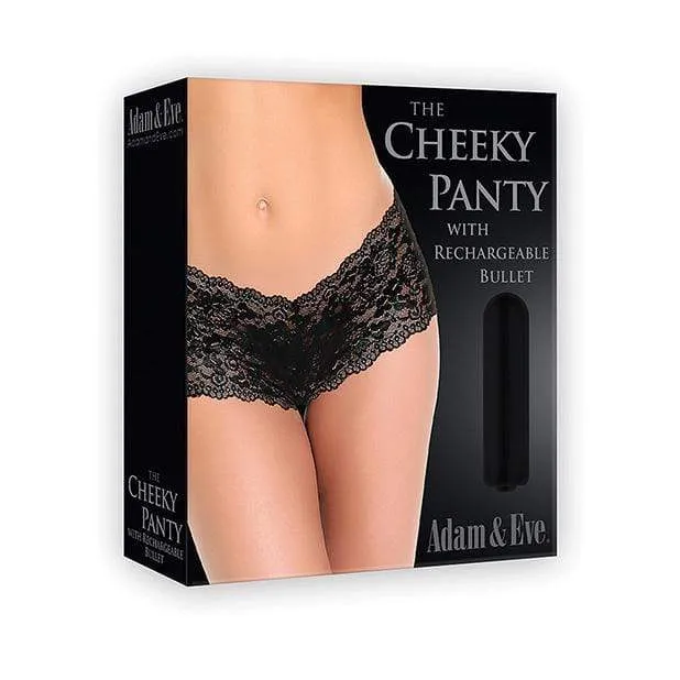 Adam Eve Female Sex Toys Adam and Eve Cheeky Vibrating Panty with Rechargeable Bullet Black Adam Eve Female Sex Toys Adam and Eve Cheeky Vibrating Panty with Rechargeable Bullet Black