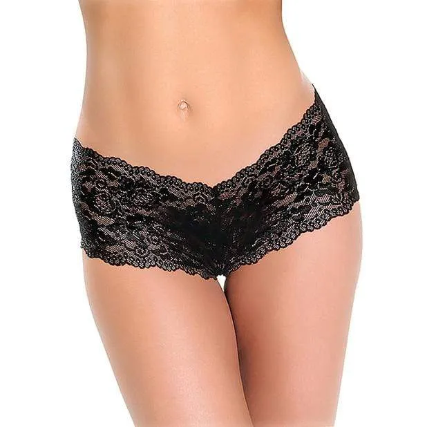 Adam Eve Female Sex Toys Adam and Eve Cheeky Vibrating Panty with Rechargeable Bullet Black