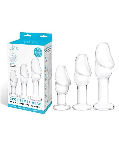 Anal Electric Eel INC Glas Helmet Head Anal Training Kit Set of 3