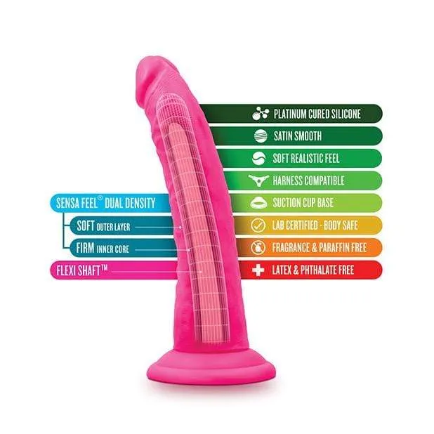 Blush Novelties Dildos Blush Novelties Neo Elite Silicone Dual Density Cock 75 Pink