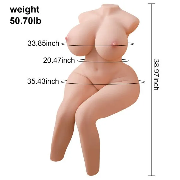 Cardi Life Size Sex Doll 507lb Realistic Torso with Busty Breast Male Masturbator US Stock Available Only propinkup Male Sex Toys