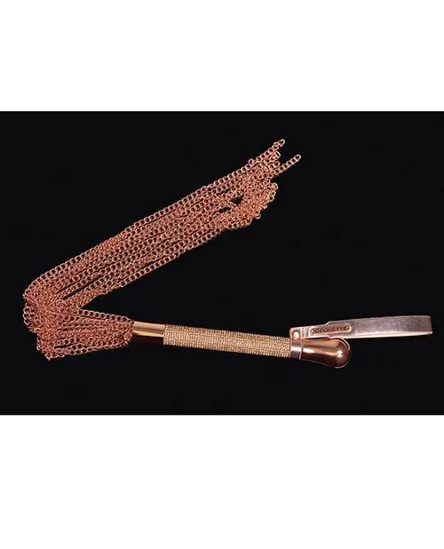Coquette International Vibrators Pleasure Collection Chain Whip Rose Gold