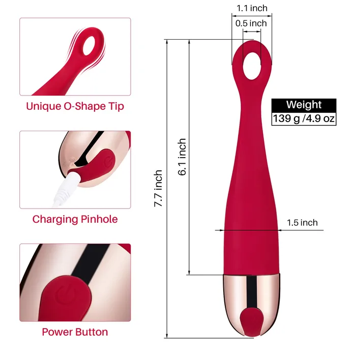 Eupher Female Sex Toys OShaped Clitoral Vibrator
