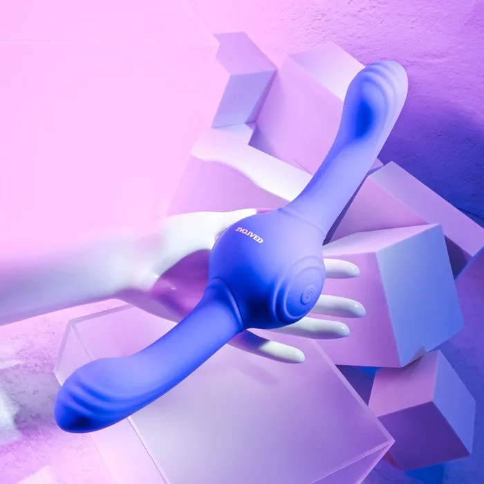Evolved Vibrators Evolved Our Gyro Vibe Vibrating Double Dildo Purple