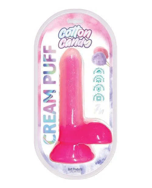 Hott Products Dildos Cotton Candy Cream Puff 6 Dildo Pink