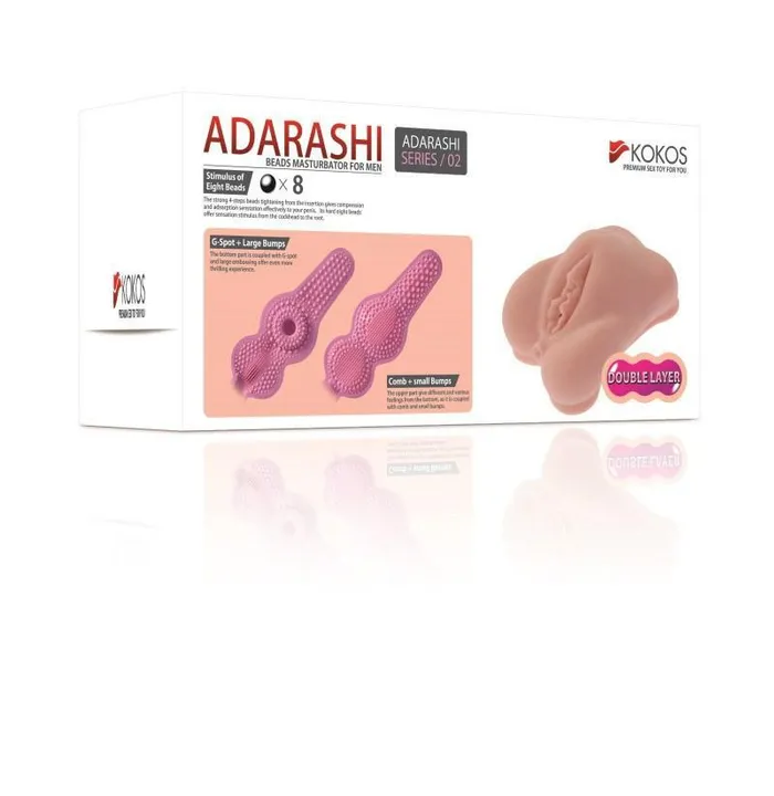 Kokos Adarashi 2 Double Layer Meiki Beige Kokos Dildos