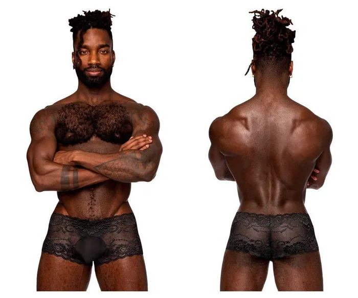 Male Power Female Sex Toys Sassy Lace Mini Short Sheer Pouch