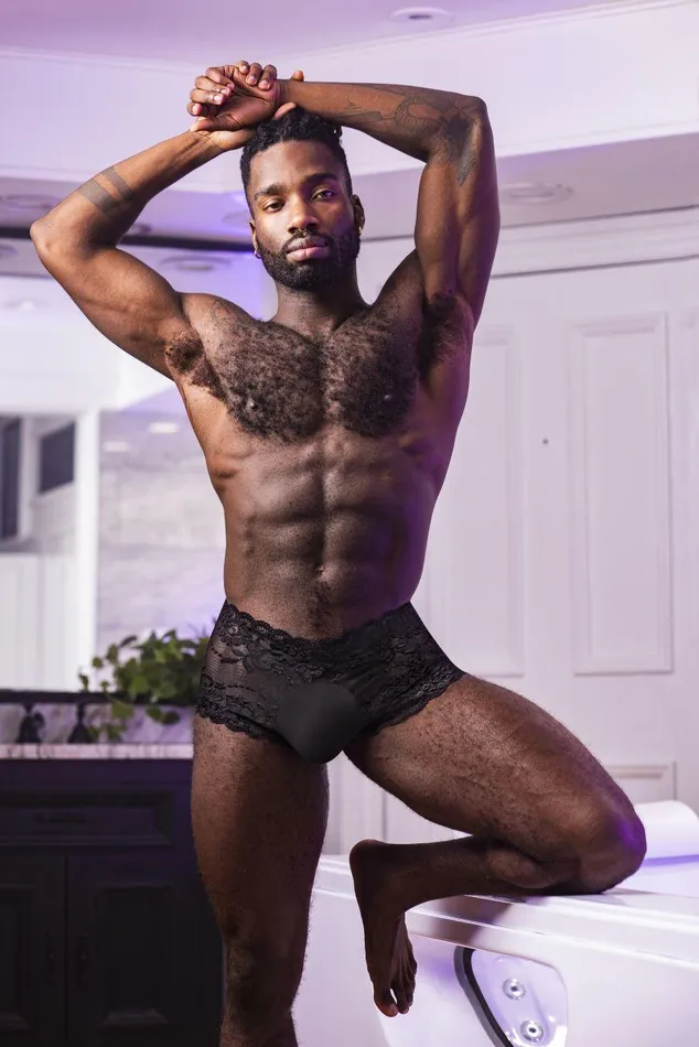 Male Power Female Sex Toys Sassy Lace Mini Short Sheer Pouch