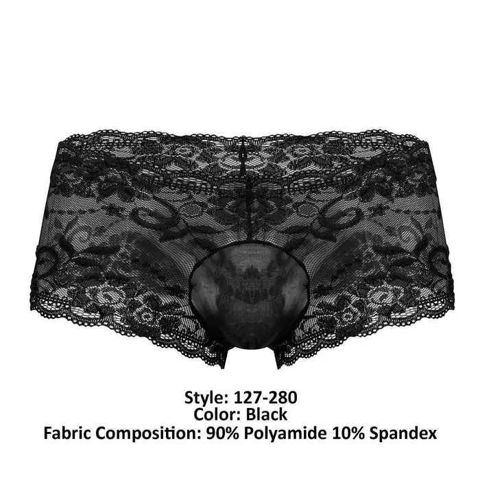 Male Power Female Sex Toys Sassy Lace Mini Short Sheer Pouch