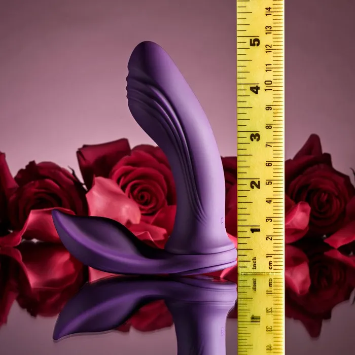 Playboy Male Sex Toys Playboy Mix and Match Vibrating Dildo with Cock Ring Purple