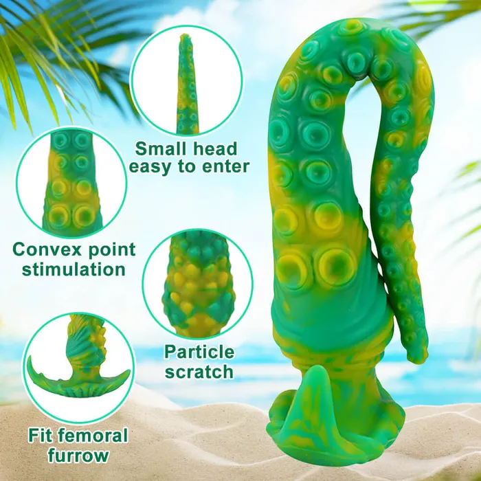 propinkup Male Sex Toys 1377in Long Tentacle Monster Dildo Soft Silicone Anal Plug Fantasy GSpot Dildos Adult Toys