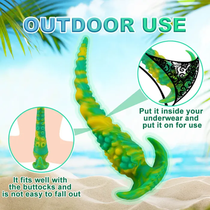 propinkup Male Sex Toys 1377in Long Tentacle Monster Dildo Soft Silicone Anal Plug Fantasy GSpot Dildos Adult Toys