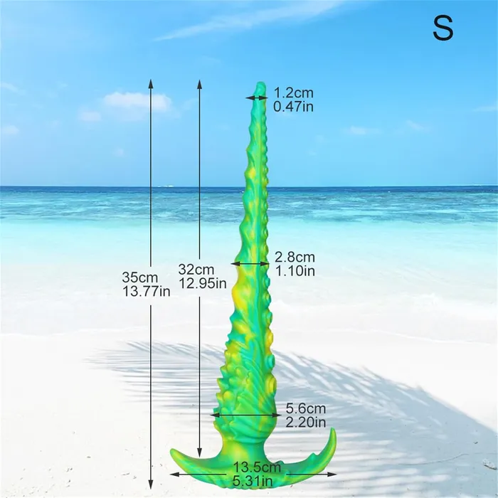 propinkup Male Sex Toys 1377in Long Tentacle Monster Dildo Soft Silicone Anal Plug Fantasy GSpot Dildos Adult Toys