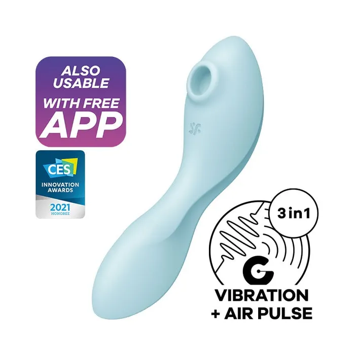 Satisfyer Satisfyer Curvy AppControlled Trinity 5 Clitoral Air Stimulator Vibrator Vibrators Satisfyer Satisfyer Curvy AppControlled Trinity 5 Clitoral Air Stimulator Vibrator Vibrators