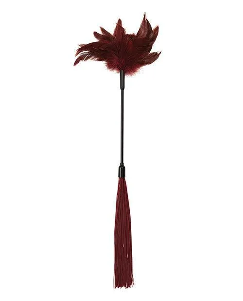 Sportsheets International Couples Sex Mischief Enchanted Feather Tickler Burgundy