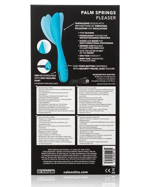Vibrators California Dreaming Palm Springs Pleaser Blue California Exotic Novelties