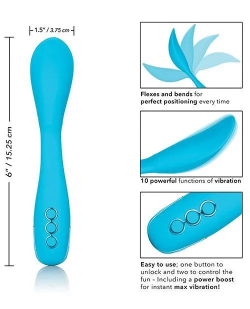 Vibrators California Dreaming Palm Springs Pleaser Blue California Exotic Novelties