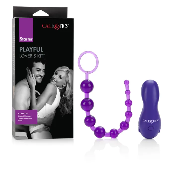 Vibrators California Exotics California Exotics Starter Playful Lovers Beginners Kit Purple