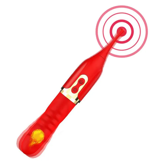 Vibrators YOSPOSS 2 In 1 High Frequency Clit G Spot Heating Vibrator 10 Vibration Modes