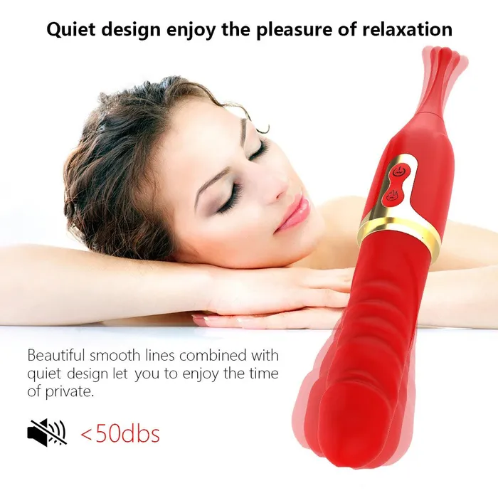 Vibrators YOSPOSS 2 In 1 High Frequency Clit G Spot Heating Vibrator 10 Vibration Modes