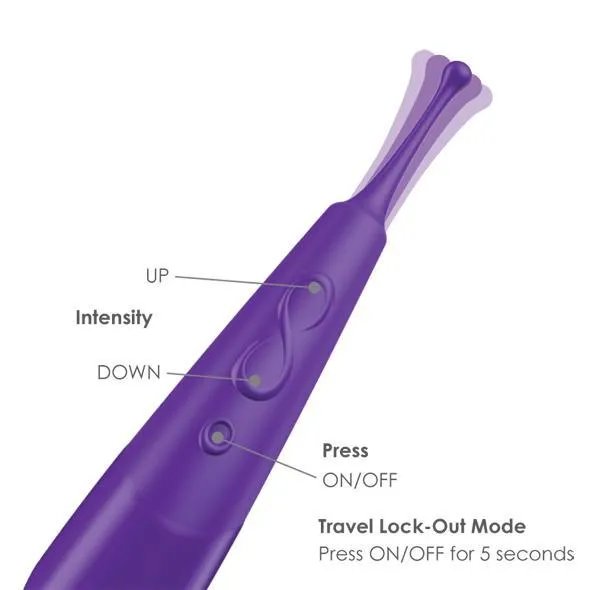 Vibrators Zumio Zumio Spirotip Clit Vibrator Purple