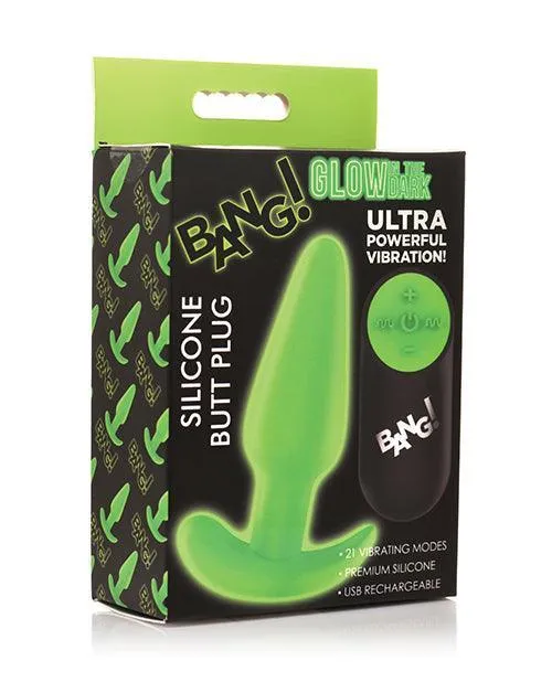 Xr LLC Anal Bang Glow in the Dark 21X Remote Controlled Butt Plug