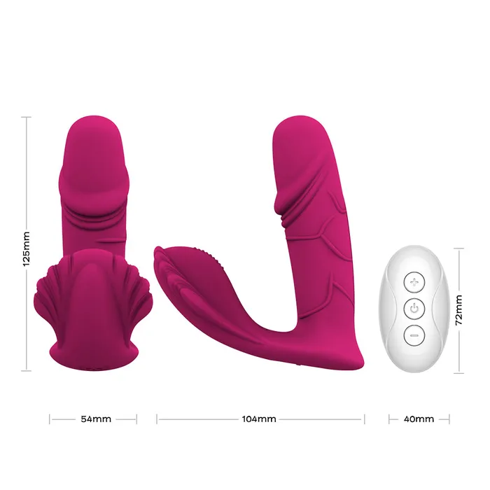 YOSPOSS 3 Paulsing 7 Vibration Modes Panty Stimulator Wearable Dildo Butterfly Vibrator Female Sex Toys