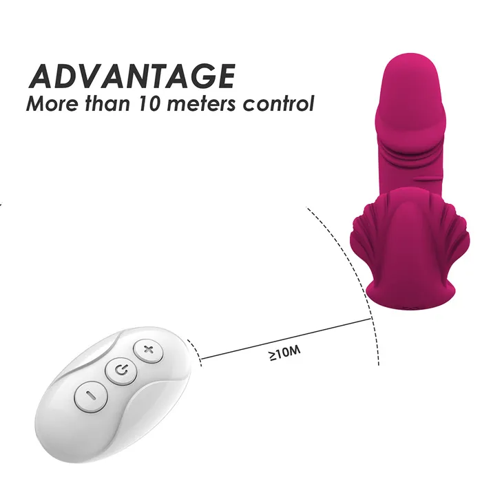 YOSPOSS 3 Paulsing 7 Vibration Modes Panty Stimulator Wearable Dildo Butterfly Vibrator Female Sex Toys