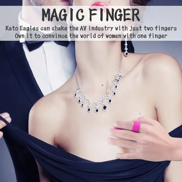 YOSPOSS Female Sex Toys Rechargeable Silicone Finger Vibrator with 9Pattern Fingertip Teasing