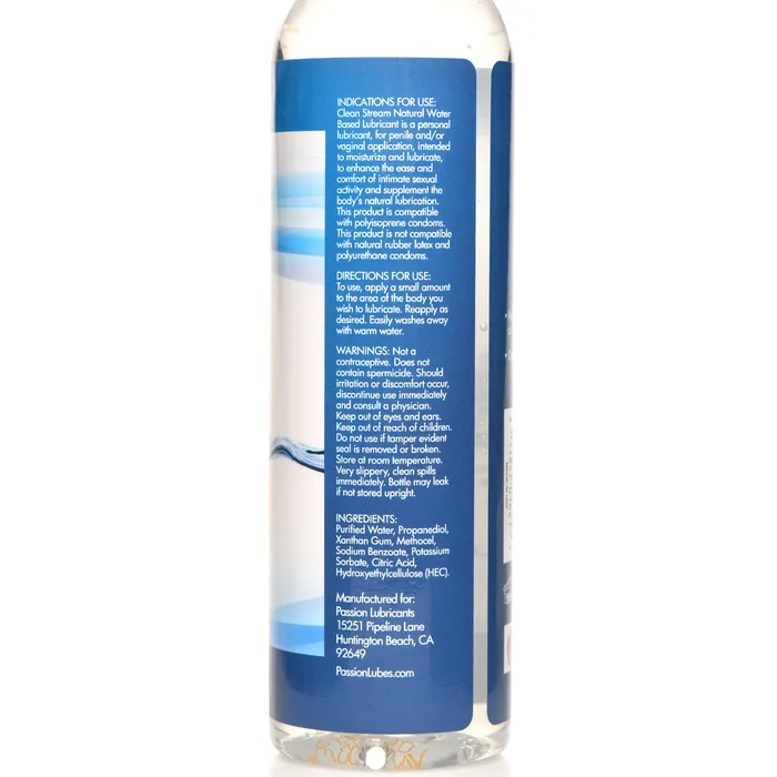 Anal CleanStream CleanStream WaterBased Anal Lube 8 oz