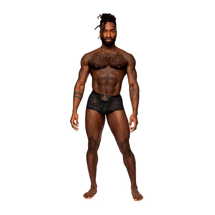 Anal Male Power Male Power Rude Awakening Cheeky Cutout Short Black M