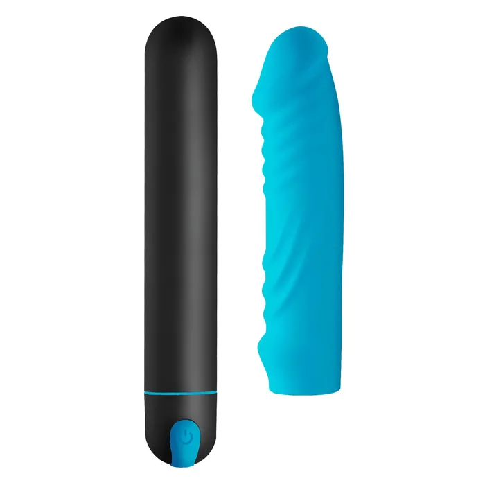 BANG Male Sex Toys 3 Speed XL Bullet and Silicone Ribbed Sleeve