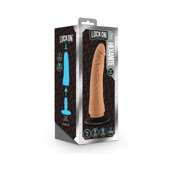 Blush Lock On Argonite Dildo With Suction Cup Adapter 8 In Mocha Female Sex Toys Blush Lock On Argonite Dildo With Suction Cup Adapter 8 In Mocha Female Sex Toys